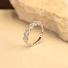 .55 CTW Diamond Half Eternity Ring 18K White Gold HE389W