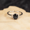 1.22 Carat Blue Sapphire w/.18 CTW Diamond Ring 18k White Gold R290