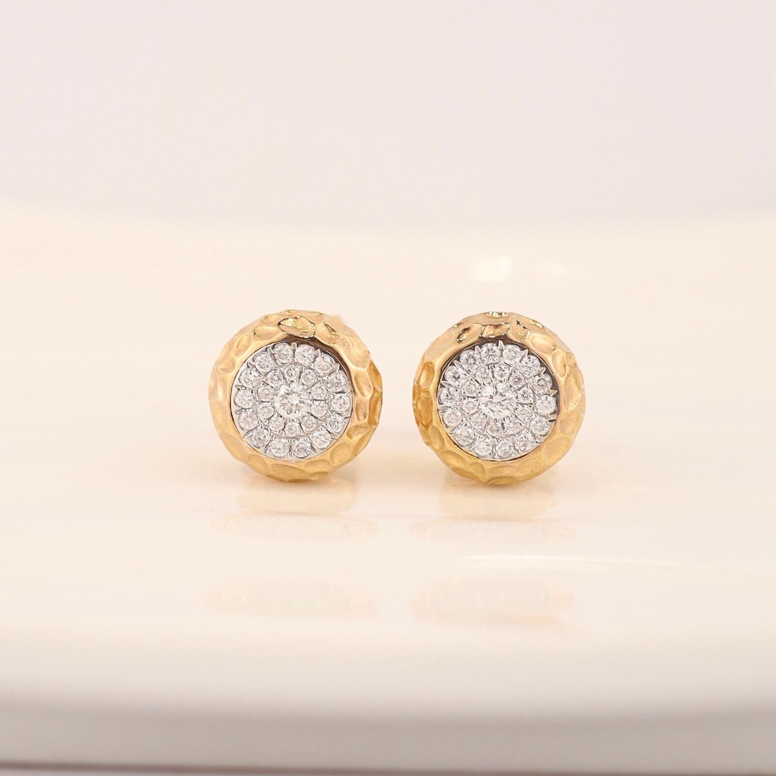 .55 CTW Diamond Earrings 18K Rose Gold E17 sep