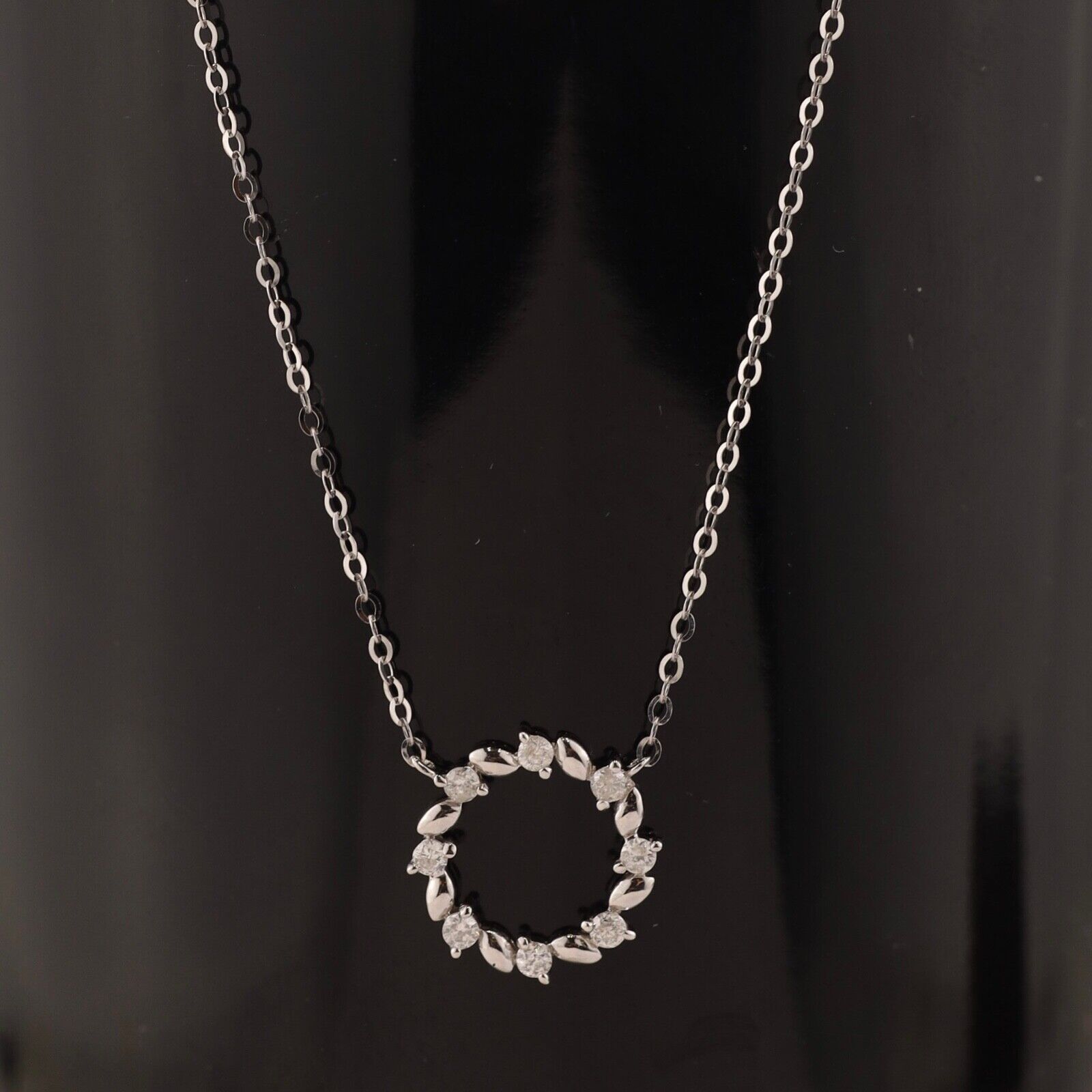 .18 CTW Diamond Necklace 18k White Gold N281