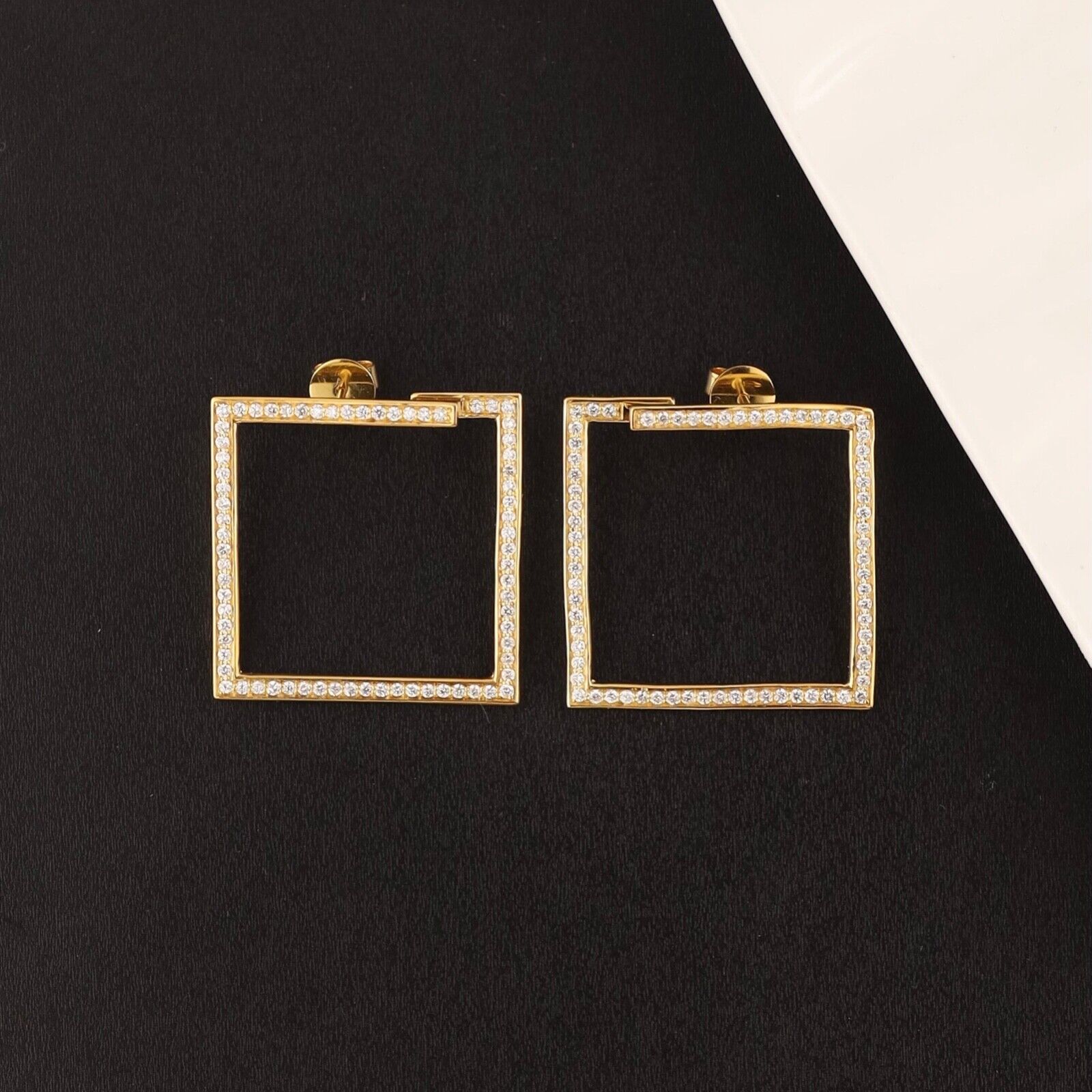 1.42 CTW Diamond Earrings 14k Yellow Gold E287