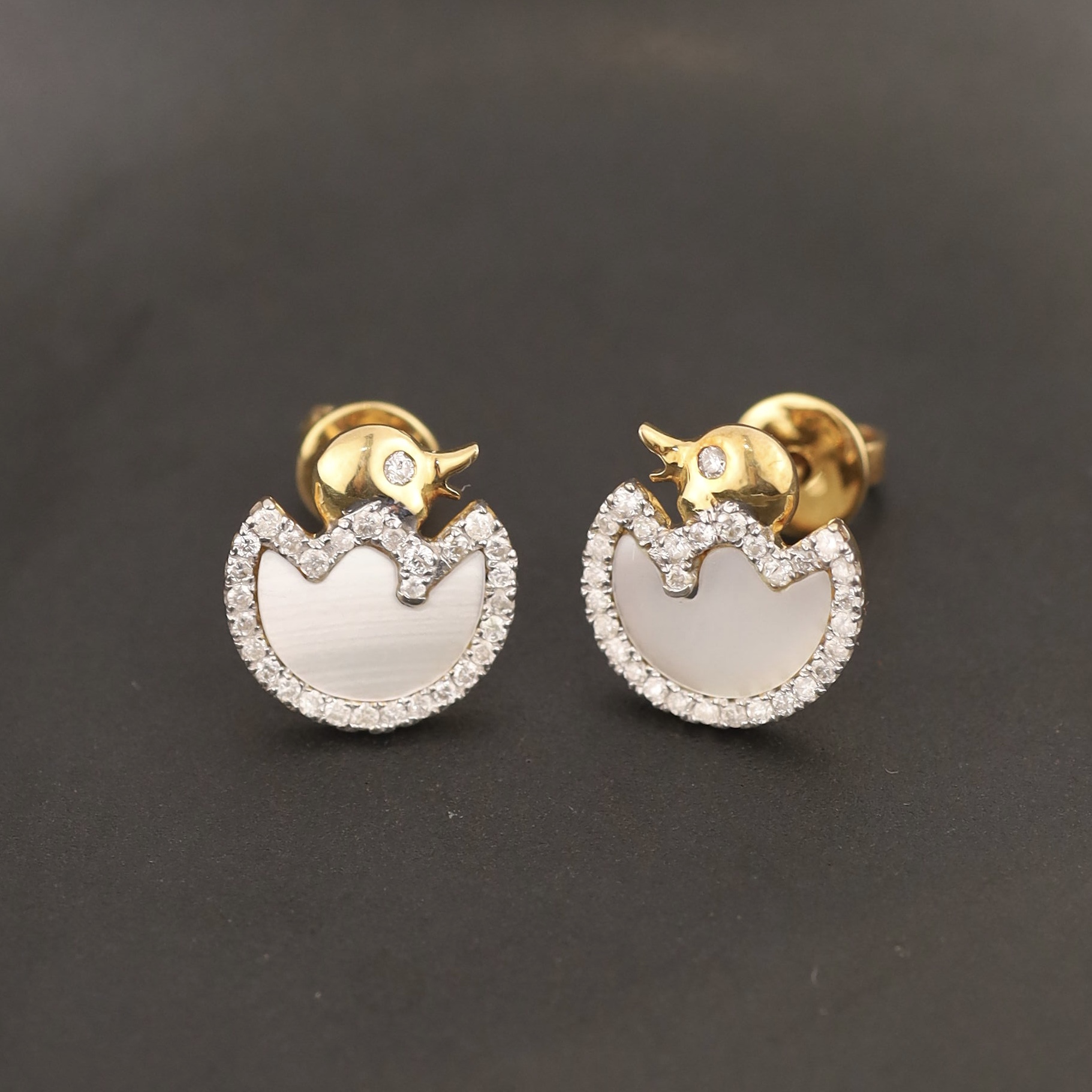 .25 CTW Diamond Earrings 18k Yellow Gold E233 sep