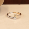 .47 CTW Diamond Engagement Ring 18k Twotone Gold ER968
