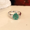 2.74 Carat Emerald w/.24 CTW Diamond Ring 18k White Gold R302