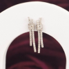 .99 CTW Diamond Earrings 14k White Gold E356 sep