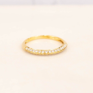 .30 CTW Diamond Half Eternity Ring 18k Yellow Gold HE117 sep