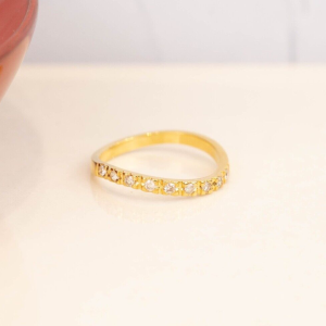 .22 CTW Diamond Half Eternity Ring 18k Yellow Gold HE183 sep