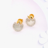 .25 CTW Diamond Earrings 18k Yellow Gold E233 sep