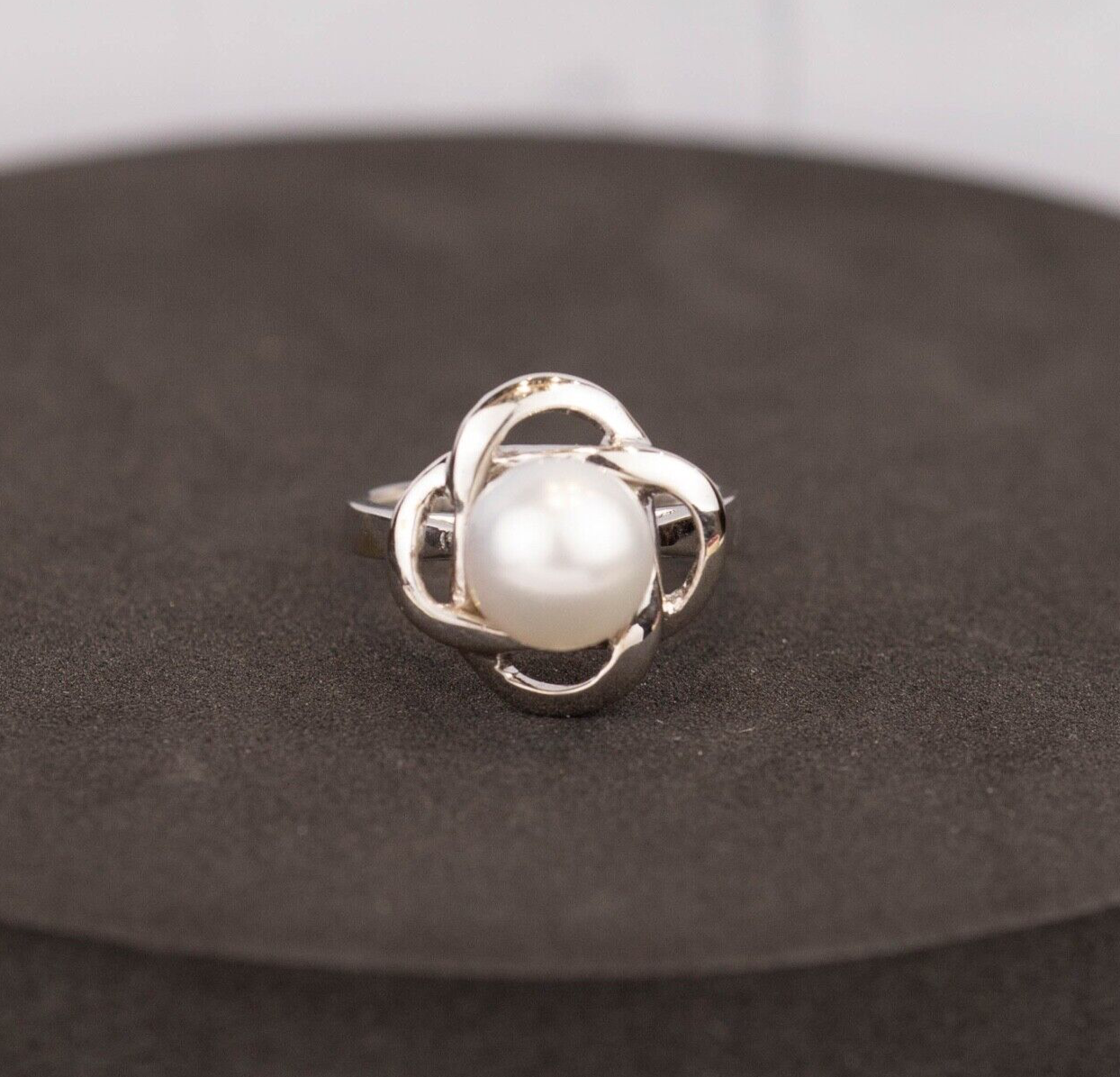 8.4mm South Sea Pearl Ring 18k White Gold JS120R