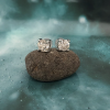 1.00 CTW Diamond Stud Earrings 18k White Gold E733W