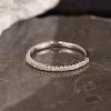 .20 CTW Diamond Half Eternity Ring 14K White Gold HE392