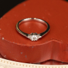 .20 CTW Diamond White Gold Engagement Ring 14k White Gold ER994