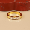 .60 CTW Diamond Half Eternity Ring 14k Yellow Gold HE25
