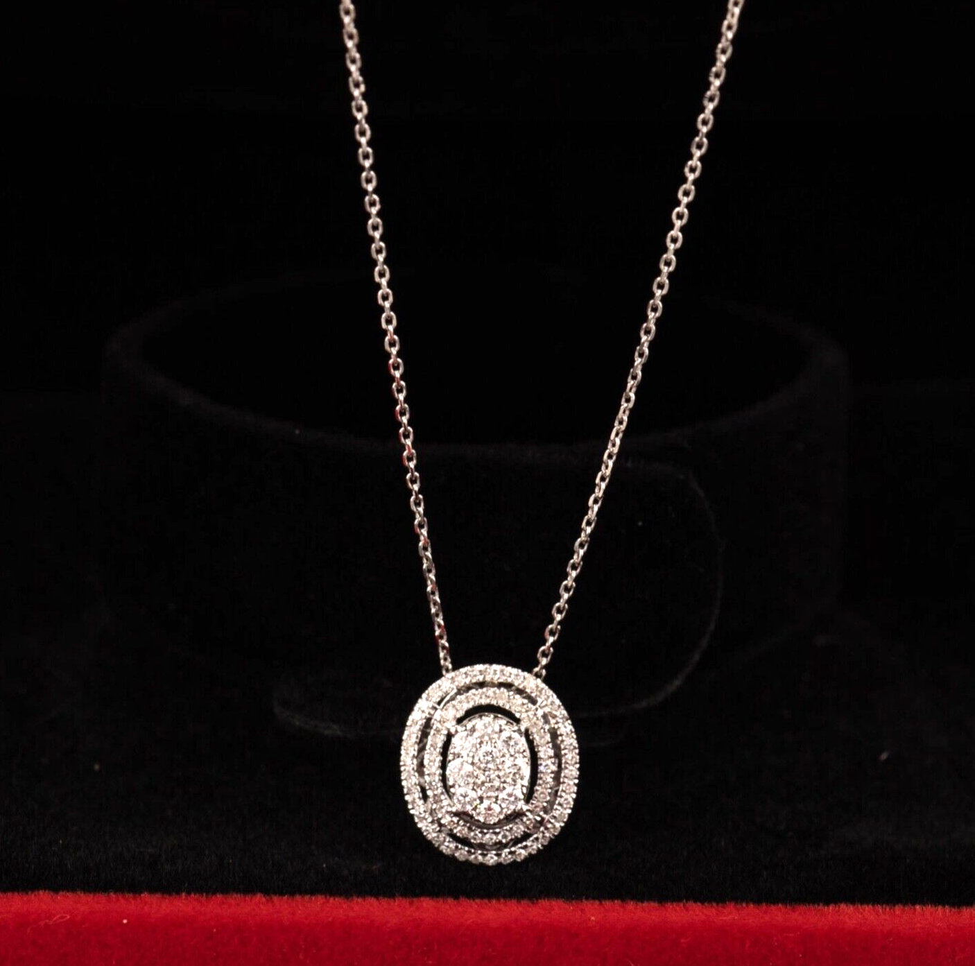 .26 CTW Diamond Necklace 14K White Gold JS92N