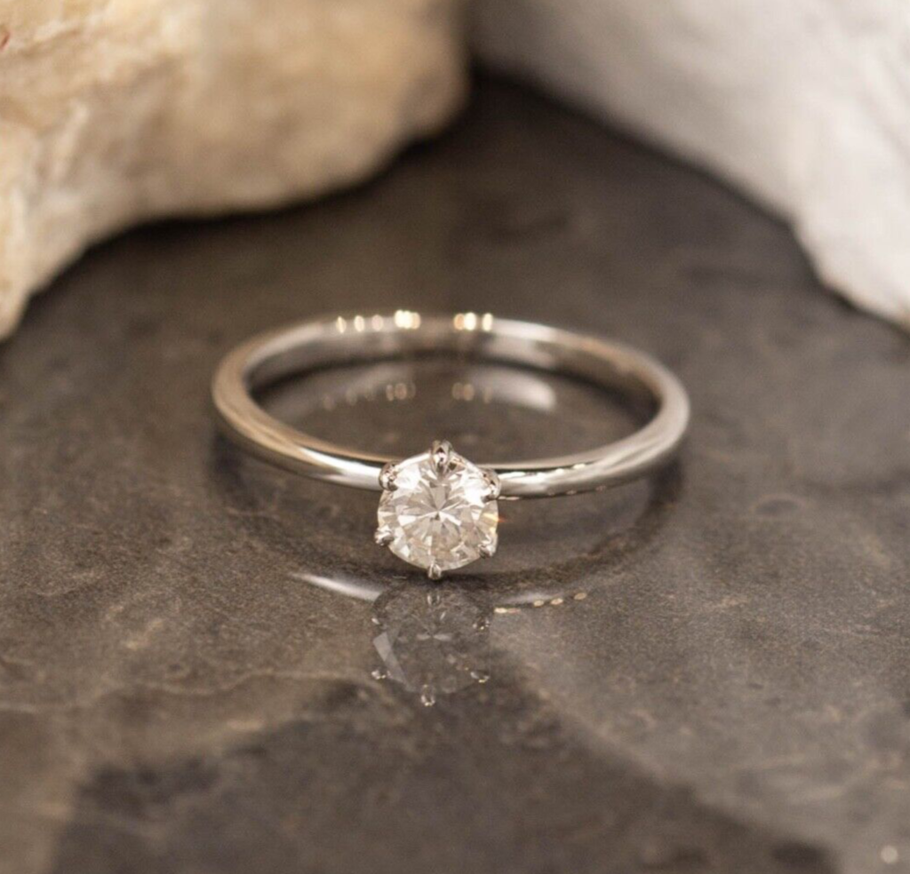 .40 Carat Diamond Engagement Ring 18k White Gold ER998