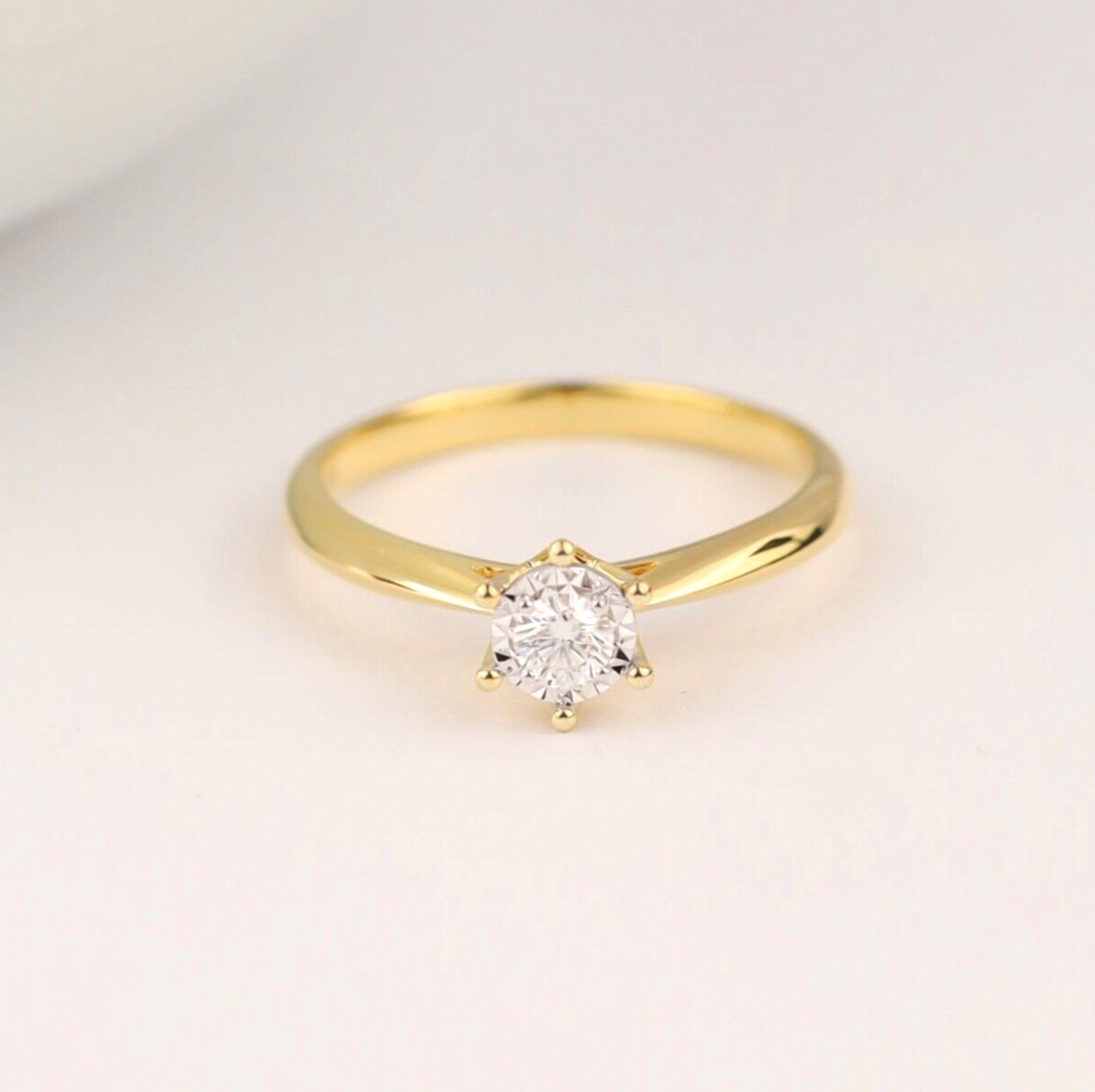 .12 Carat Diamond Engagement Ring 18k Yellow Gold ER721Y-1