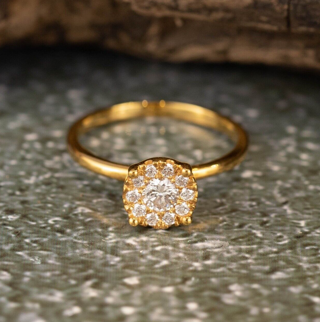 .33 CTW Diamond Engagement Ring 14k White Gold ER015-1