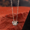 1 pc (approx) .023 Carat Diamond (VSI-SI Clarity; FG to GH Color) .23 Carat Face Diamond Illusion 18 Karat White Gold Length of Chain: 13.5” 14.5” 15.8” (Adjustable) Pendant is Detachable Imported Setting (approx) 0.95 grams