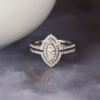 .79 CTW Diamond Engagement Ring 18k Twotone Gold ER038