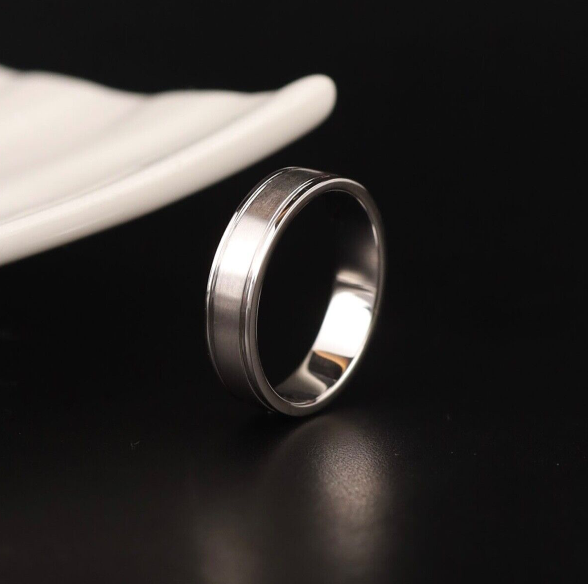 Men’s Wedding Ring 14k White Gold WR309-1