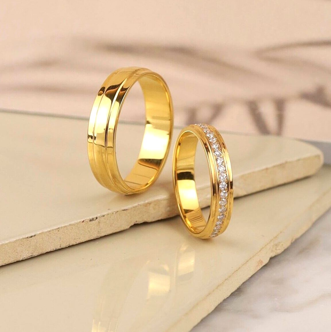 .21 CTW Diamond Wedding Ring 18k Yellow Gold WR366