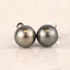 10.8mm South Sea Pearl Earrings 14k White Gold E747