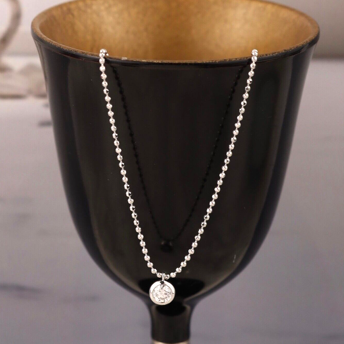 .20 Carat Diamond Necklace 14k White Gold N304