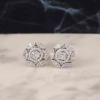 .864 CTW Diamond Earrings 14k White Gold E996