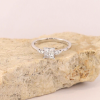 .42 CTW Diamond Engagement Ring 18K White Gold ER097