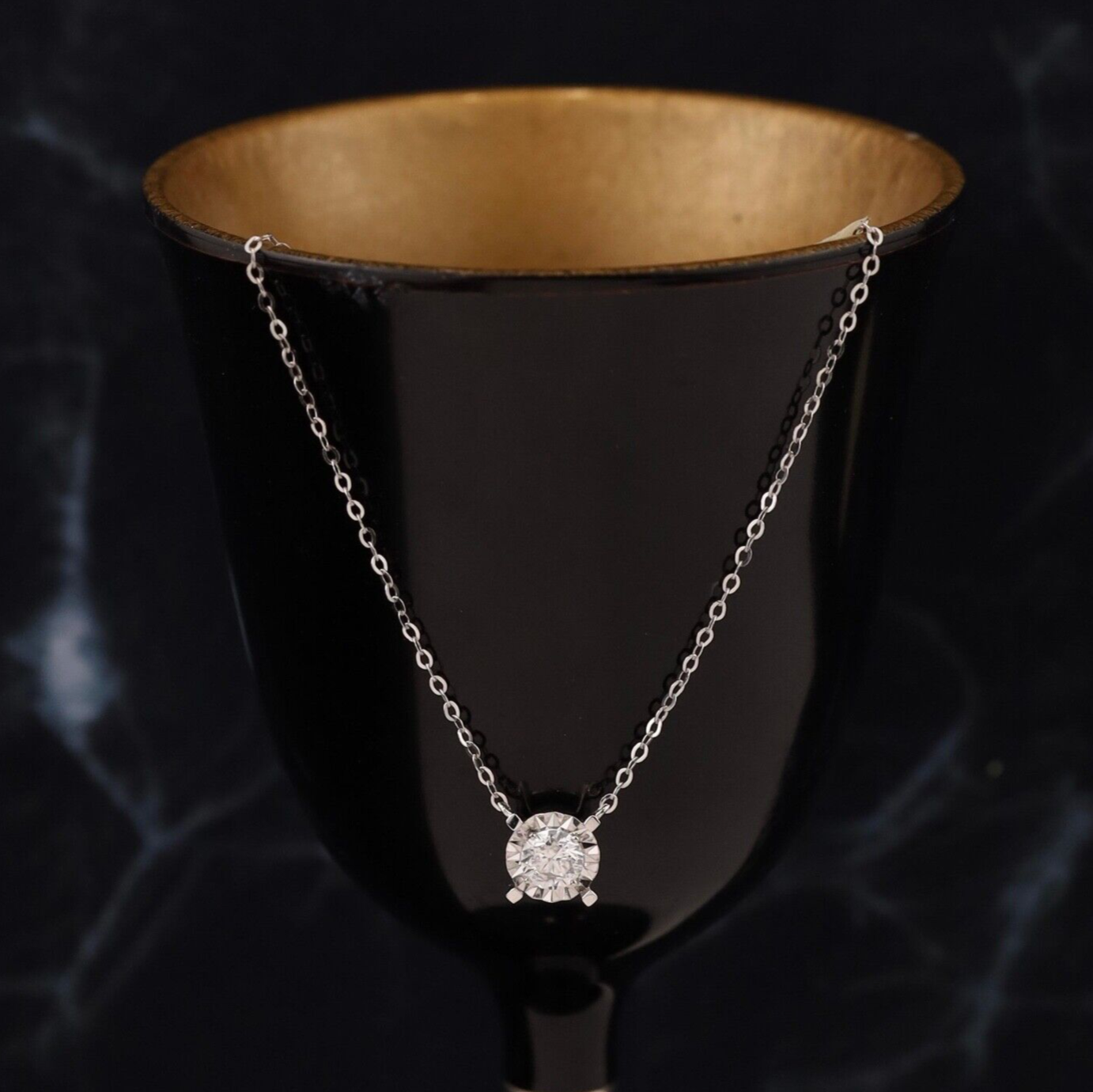 .33 Carat Diamond Necklace 18K White Gold N307