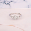 .39 CTW Diamond Engagement Ring 18K White Gold ER0112