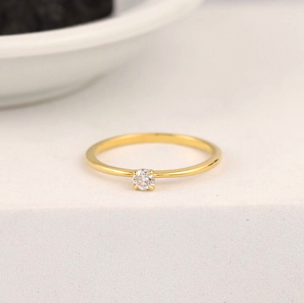 .13 Carat Diamond Engagement Ring 18k Yellow Gold ER079