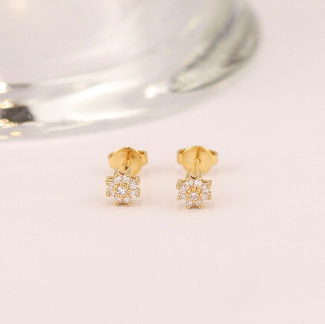 .168 CTW Diamond Rositas Earrings 18k Yellow Gold E016