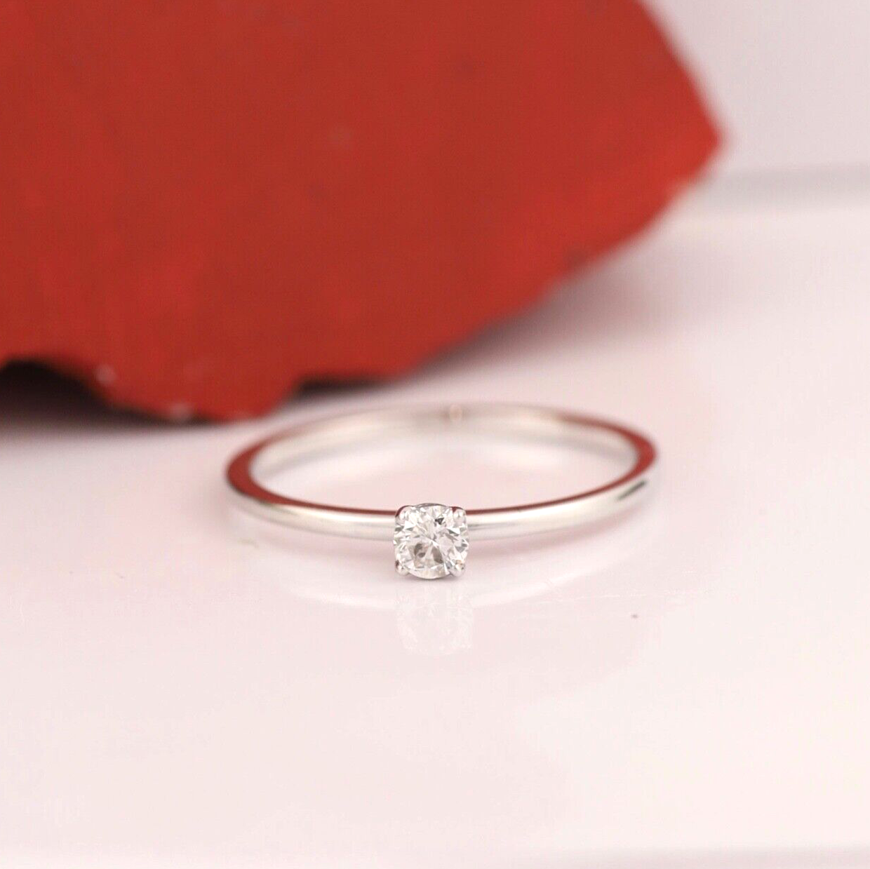 .17 Carat Diamond Engagement Ring 18k White Gold ER0140