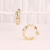 .24 CTW Diamond Earrings 18k Twotone Gold E005