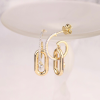 .22 CTW Diamond Earrings 18k Twotone Gold E006