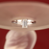 GIA-Certified .50 Carat Diamond w/.10 CTW Engagement Ring 18k White Gold ER006