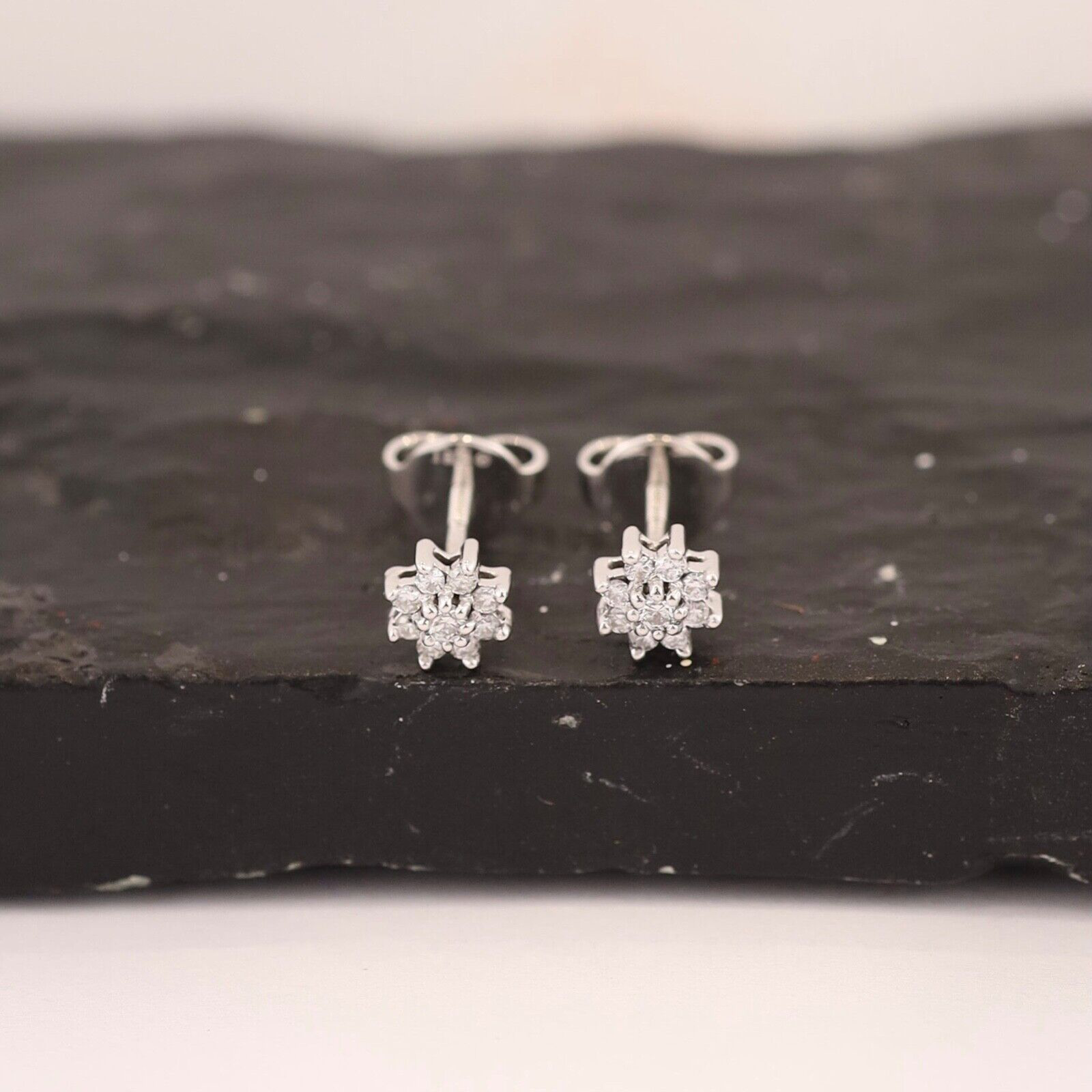 .12 CTW Diamond Rositas Earrings 18k White Gold E021