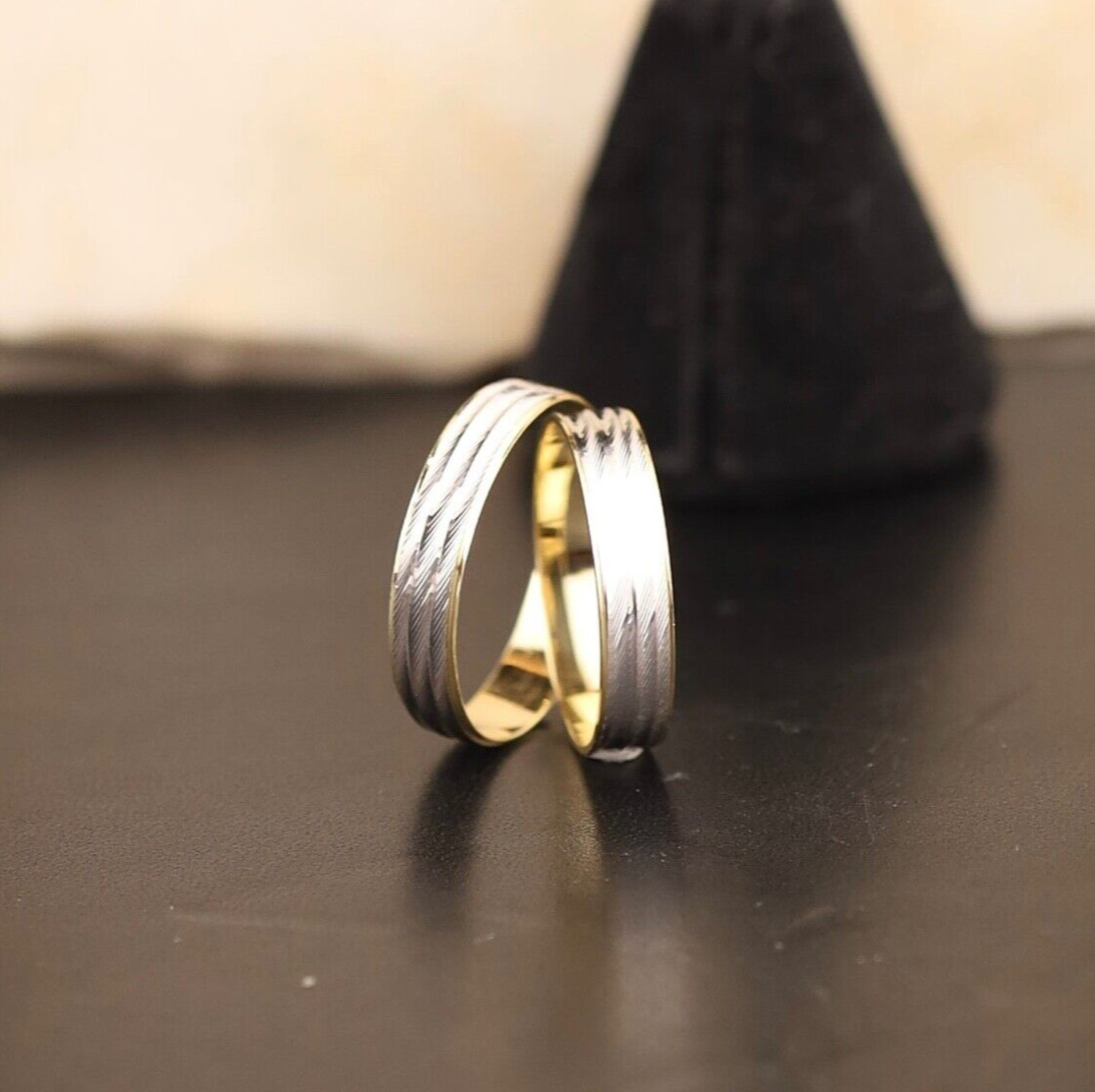 Wedding Ring 18K Twotone Gold WR384-2