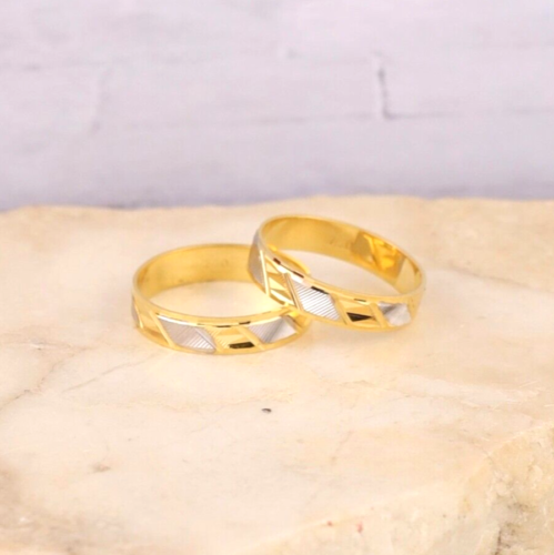 Wedding Ring 18k Twotone Gold WR385