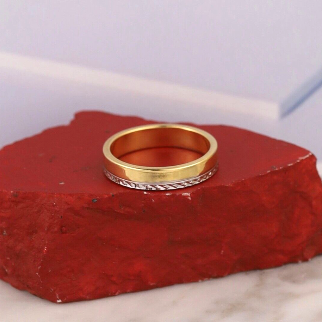 Men’s Wedding Ring 18k Twotone Gold WR388-1