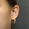 .08 CTW Diamond Earrings 18k Twotone Gold E009