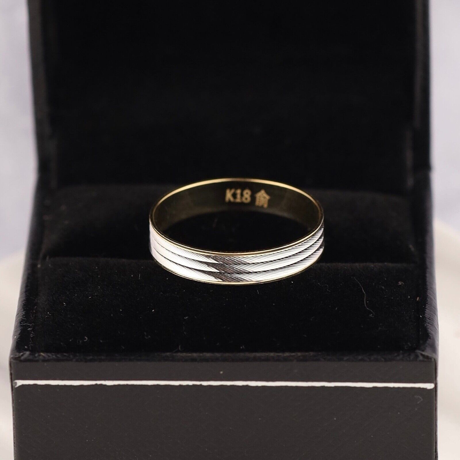 Men's Wedding Ring 18k Twotone Gold WR384B-6