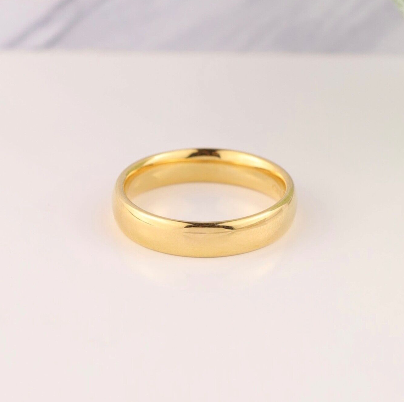 Men's Wedding Ring 18K Yellow Gold WR386B