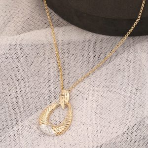 .33 CTW Diamond Necklace 18k Twotone Gold N342-YG