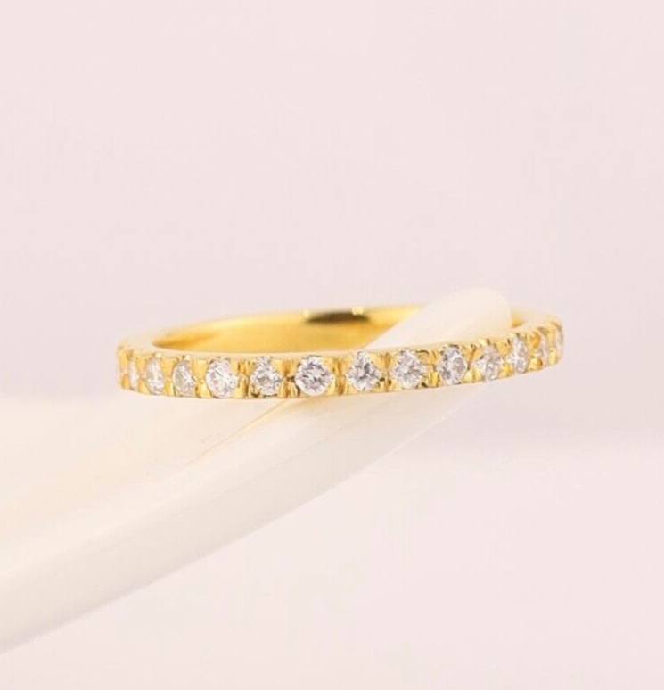 .32 CTW Diamond Half Eternity Ring 18k Yellow Gold HE405-1 YG