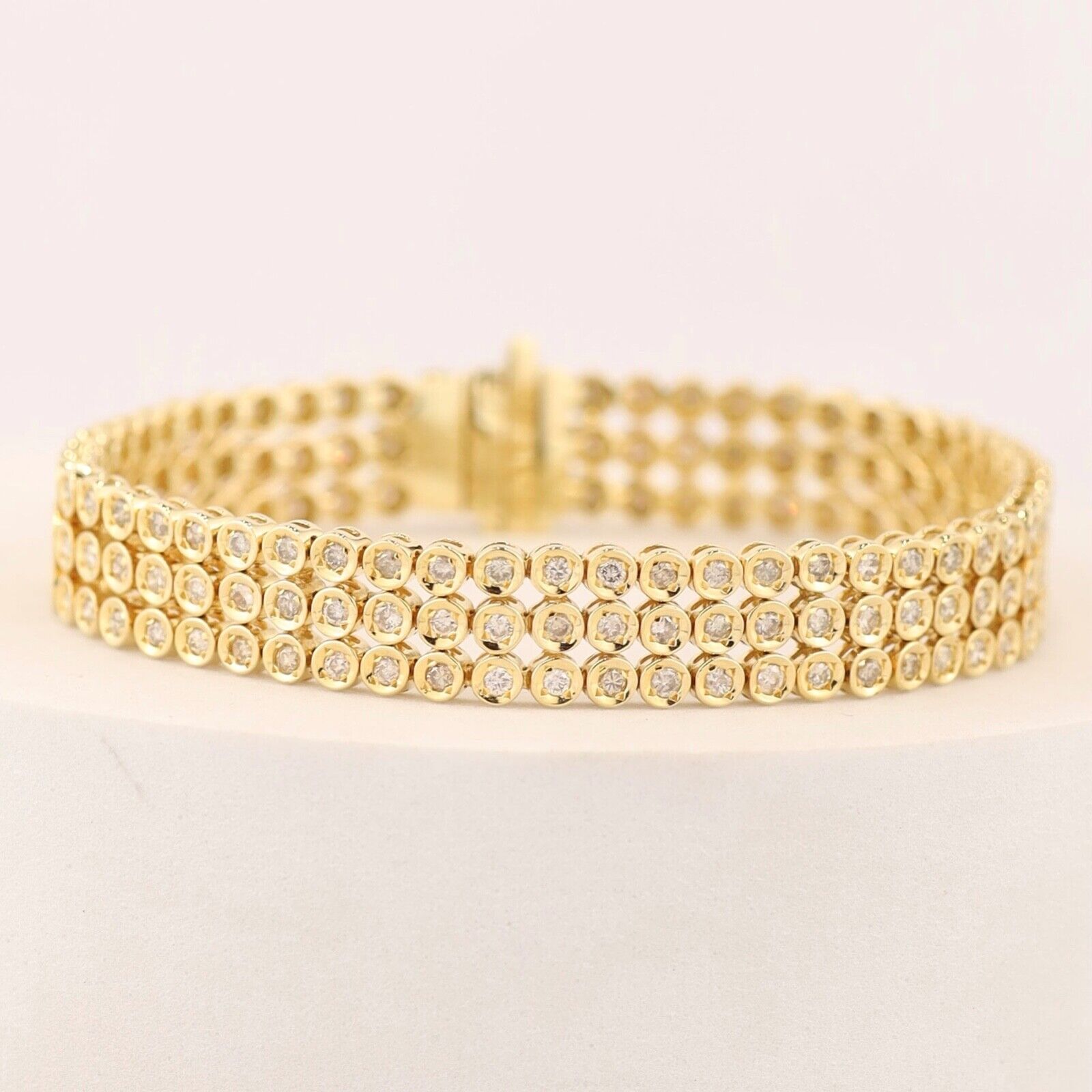 3.08 CTW Diamond Bracelet 18k Yellow Gold B199-YG