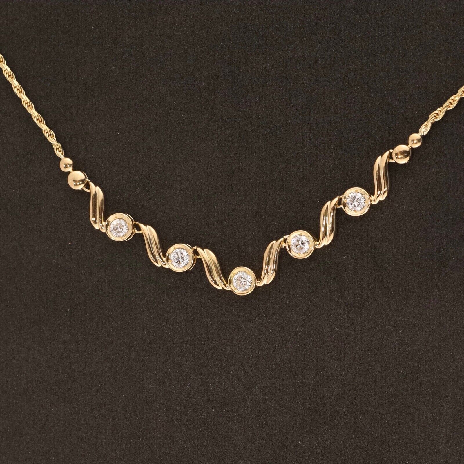 1.01 CTW Diamond Necklace 18k Yellow Gold N345-YG