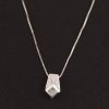 .45 CTW Diamond Necklace 18k White Gold N344-WG