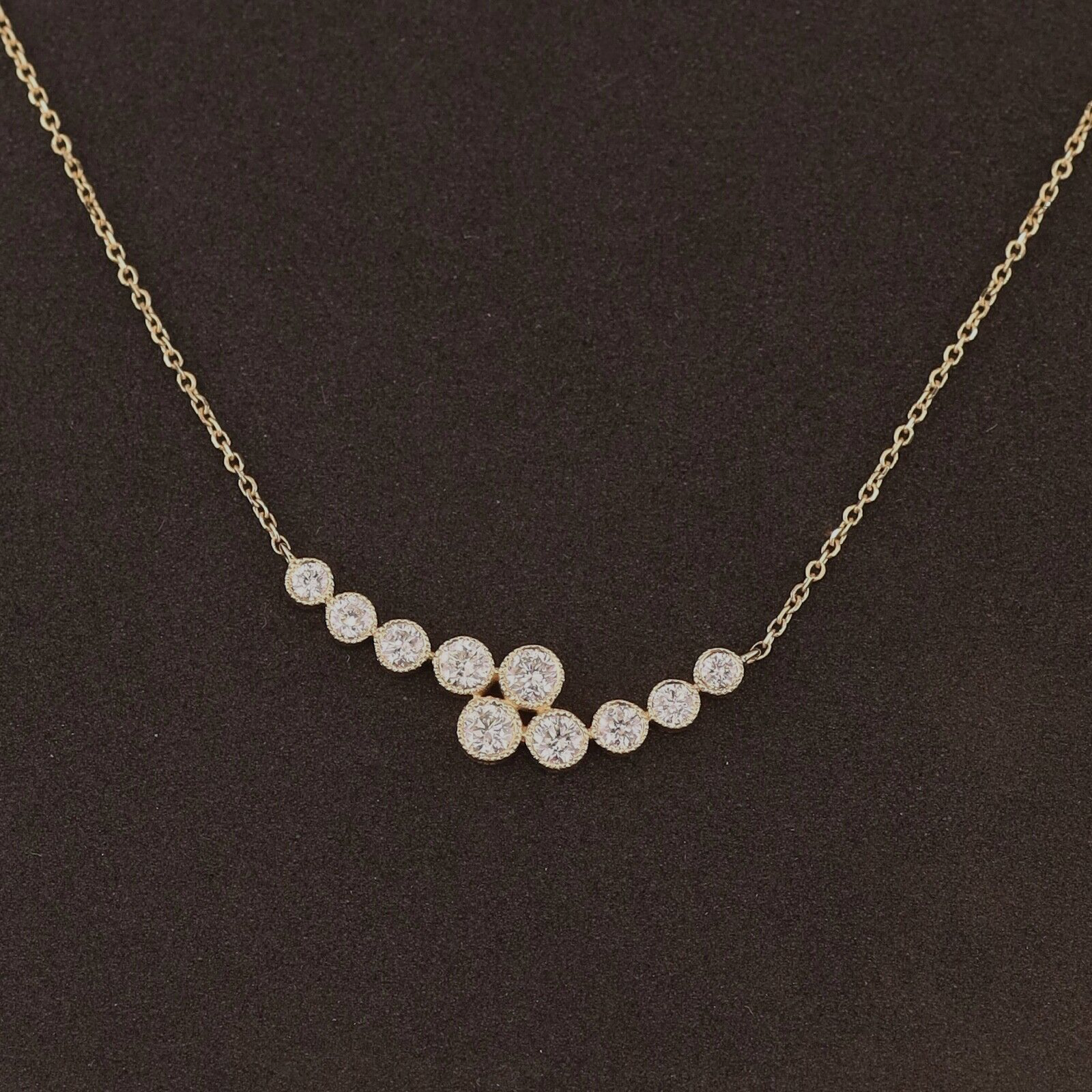 .457 CTW Diamond Necklace 14k Yellow Gold N334-YG